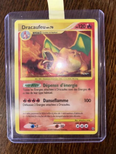 CARTE POKÉMON DRACAUFEU Niv 76 103 100 DP Tempête Bloc Diamant Perle