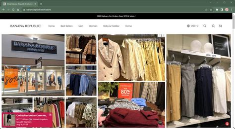BananaRepublicstore.store Scam: A Fake Banana Republic Site