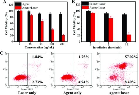 In Vitro Cell Viability Experiments And Photothermal Therapy 730 Nm