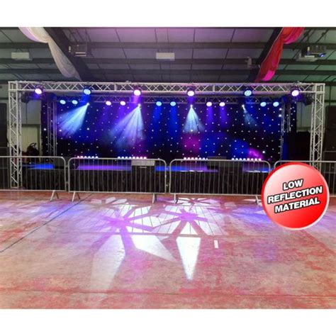 Ledj 6m X 3m Star Cloth And Stand System Bandshop Hire Sound Stages