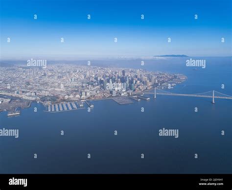 Aerial San Francisco Blue Clear Day Stock Photo - Alamy