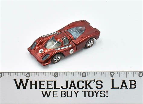 Porsche Red Redline Hot Wheels Mattel Vintage RL Wheeljack S Lab