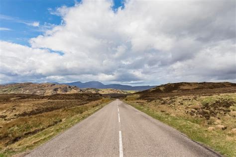 Premium Photo | Uk, scotland, scottish highlands, road a838 through the highland