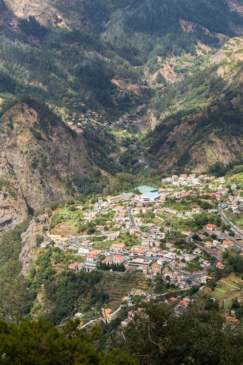 Tal Der Nonnen Curral Das Freiras Auf Madeira Insel Stockbild Bild