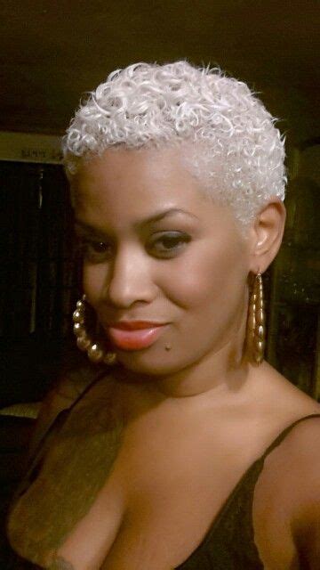 Platinum Blonde Short Hair African American Short Hair Color Ideas