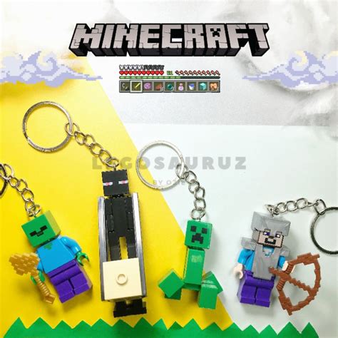 Jual Gantungan Kunci Lego Minecraft Lego Keychain Minifigure Minecraft