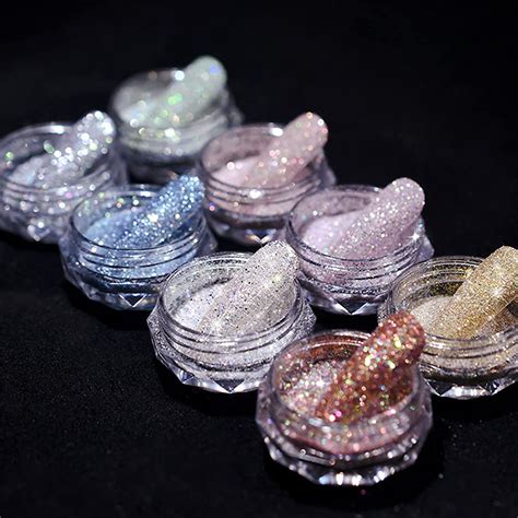 Amazon 8 Colors Pixie Crystals For Nails Diamond Dust For Acrylic