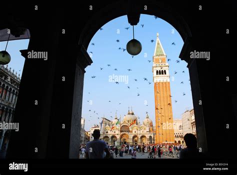 Beautiful tourism image of St. Mark's Square, Venice Italy Stock Photo ...