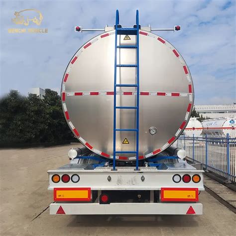 Customized Sulfuric Acid Truck Semi Trailer 3 Axles 17 20m3 Liquid Acid