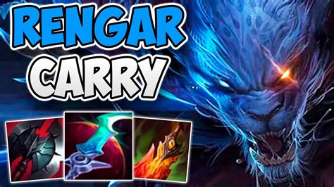 Insane Rengar Jungle Solo Carry In Challenger Rengar Jungle Gameplay