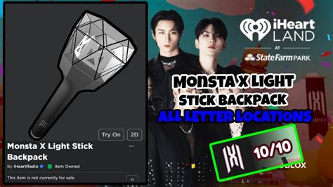 How To Get Monsta X Light Stick Backpack In Roblox All Locations