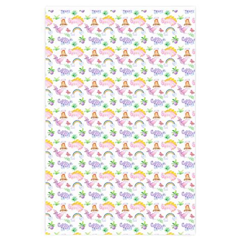Dinosaur Wrapping Paper Baby Dinosaur Wrapping Paper Etsy