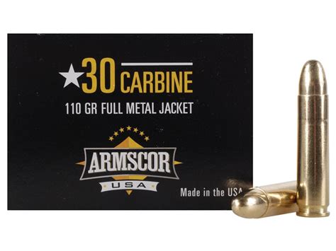 Armscor Ammo Carbine Grain Full Metal Jacket Box Of