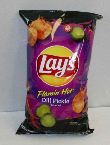 Buy Lay S Flamin Hot Dill Pickle Flavored Potato Chips 7 75 Oz Bag Ships In BOX Online At