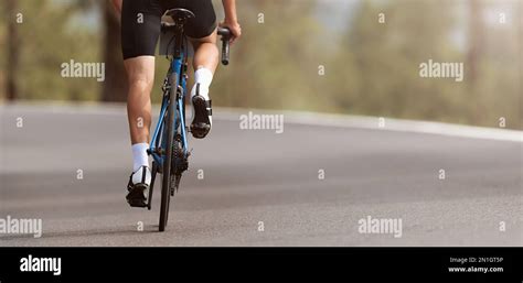 Road Bike Cyclist Man Cycling Athlete On A Race Cycle Stock Photo Alamy