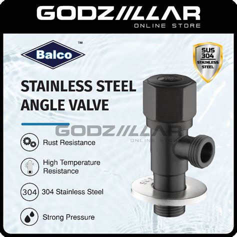 Balco Sus Stainless Steel Quarter Turn Angle Valve Bathroom