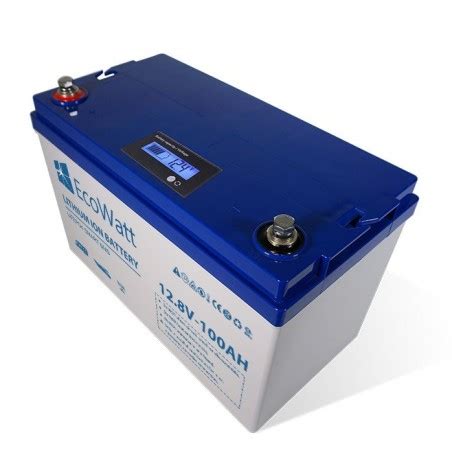 Batterie Lithium 12v 100ah Camping Car à Décharge Lente EcoWatt