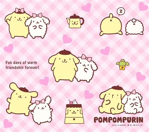 Sanrio Pom Pom Purin And Macaron Wallpapers Wallpaper Cave