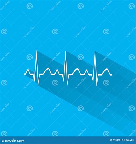 Elektrocardiogram Ecg Of Ekg Medisch Pictogram Vector Illustratie