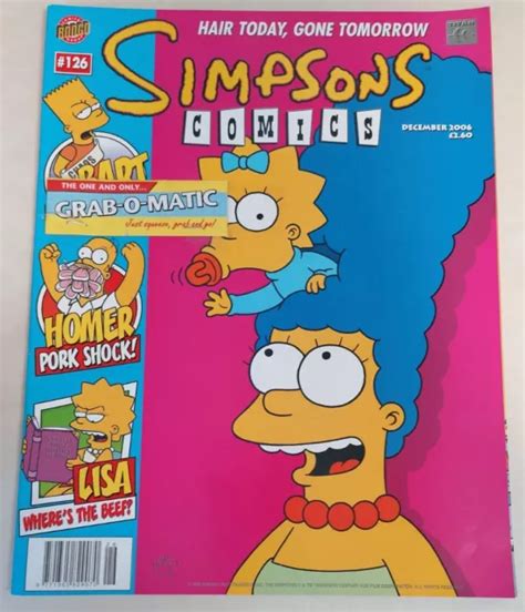 COMIC THE Simpsons Comics Bongo Titan Issue 126 December 2006 Matt