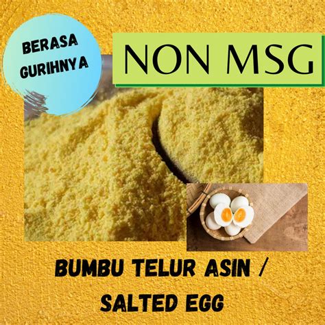 Jual Bumbu Tabur Telur Asin Salted Egg Non Msg Kg Food Grade Kg