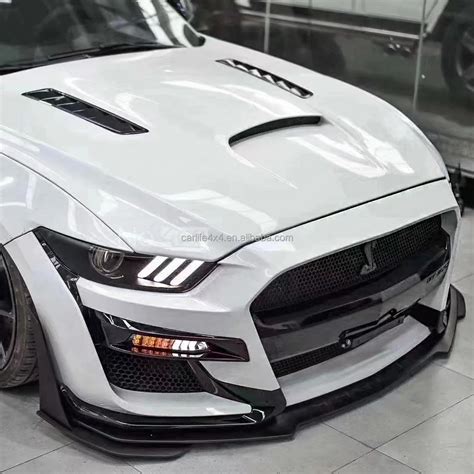 Car Bumpers Body Kit Gt500 Shelby Front Bumper Look For Ford Mustang 2015 2017 Year Upgrade