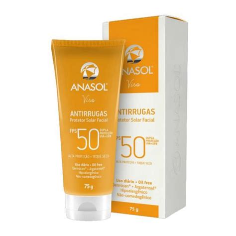 Anasol Protetor Solar Facial Antirrugas Fps G Protetor Solar