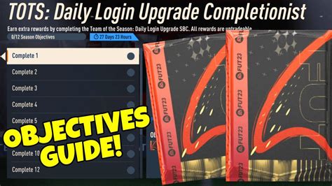 How To Complete Tots Daily Login Upgrade Completionist Objectives