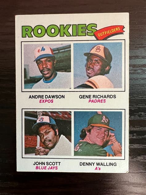 1977 Topps Rookie Outfielders 473 Andre Dawson Denny Walling Gene