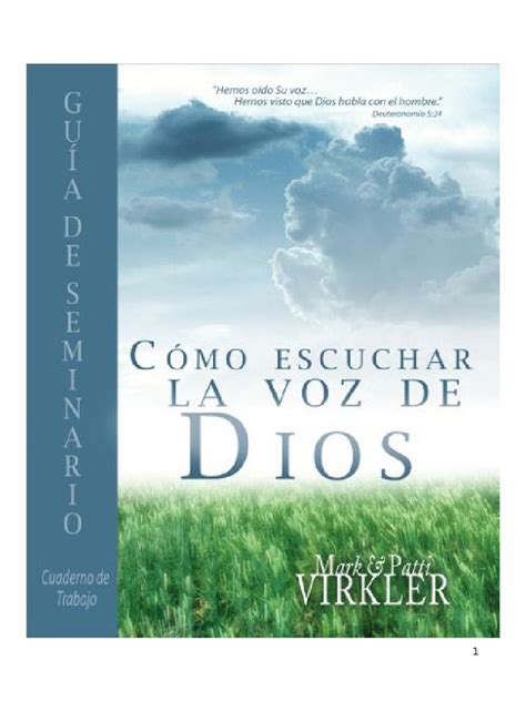 Cómo Escuchar La Voz De Dios Guía De Seminario Pdf Oración Jesús