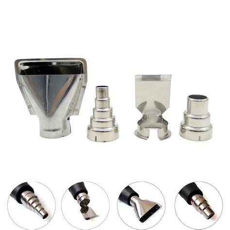 Pcs Lot Heat Gun Nozzles Stainless Steel Electric Kit Accessories DIY Industrial Hot Air Gun