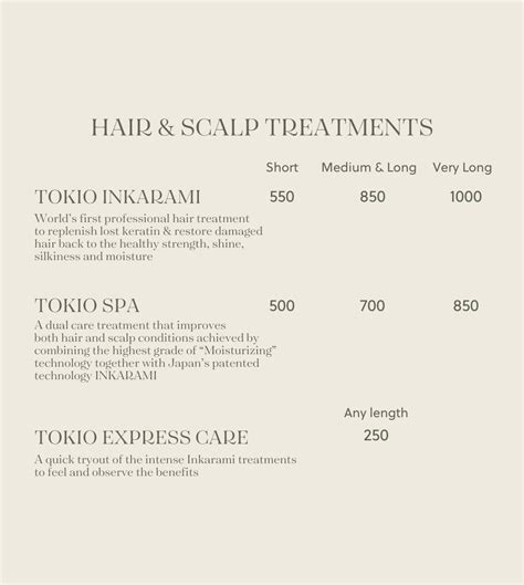 Menu 1 - Remedy Room Beauty Lounge