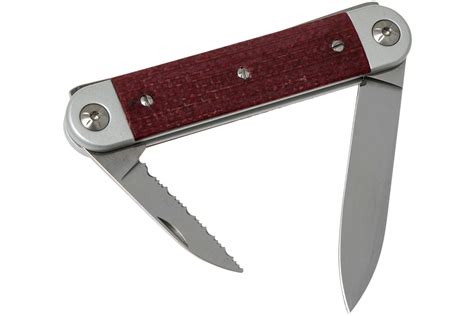 Maserin Knife Sessantesimo Mcr Red Micarta Pocket Knife