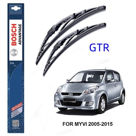 ORIGINAL Perodua Myvi 2005 2016 Bosch Advantage U Hook Wiper Blade