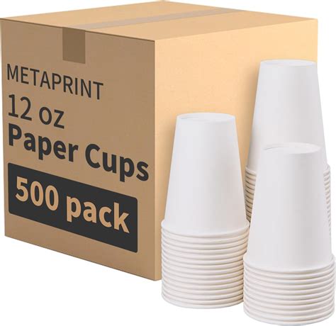 Wanbao 100 Pcs 12 Oz Disposable Paper Cups Coffee Cup For