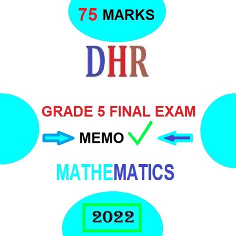 Grade 5 Mathematics Final Examination And Memorandum November 2022 • Teacha