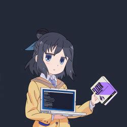 Elixir Anime Girls Holding Programming Books