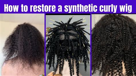 How To Restore A Synthetic Curly Wig How To Revive A Synthetic Curly