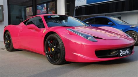 Properly Hot Pink Ferrari 458 Italia in China