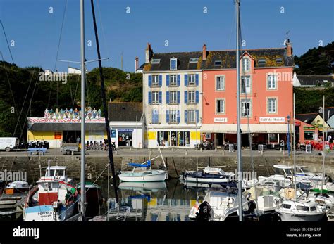 Port Tudy Harbour Ile De Groix Island Morbihan Bretagne Brittany France