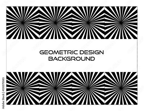 Black and white geometric design background Stock Vector | Adobe Stock