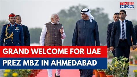 Vibrant Gujarat Pm Modi Shares Video Of Roadshow With Uae President