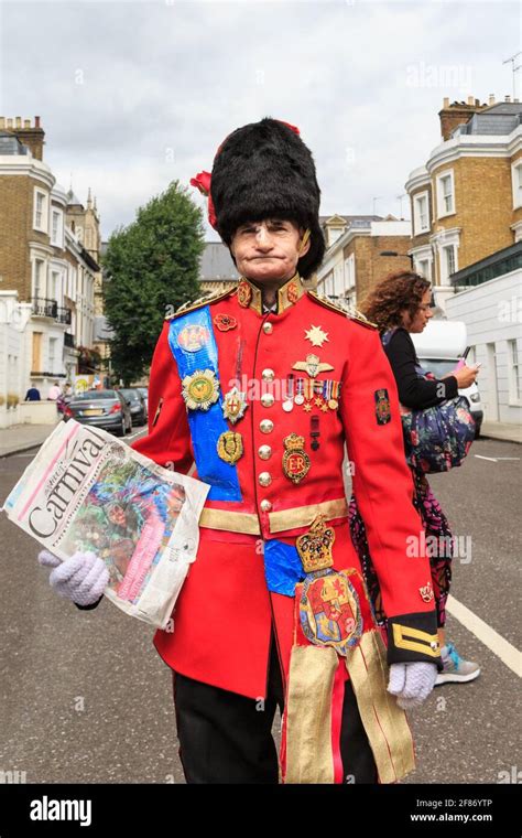 A man in British military costume outfit resembling that of the Duke of ...