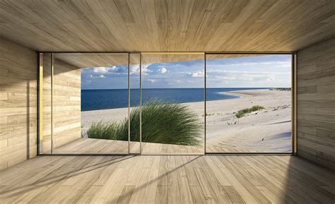 Fototapete Fenster Strand