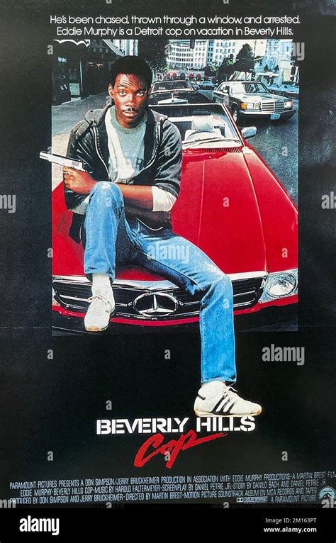 Beverly Hills Cop 1984 Paramount Pictures Film With Eddie Murphy Stock