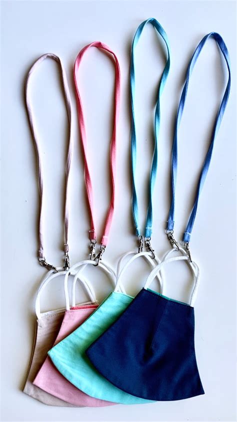 3 Pack Face Mask Neck Straps Face Mask Lanyard Colorful Mask Etsy