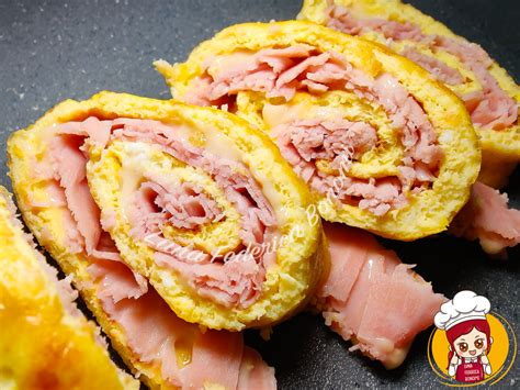 Rotolo Di Frittata Al Prosciutto Nella Friggitrice Ad Aria