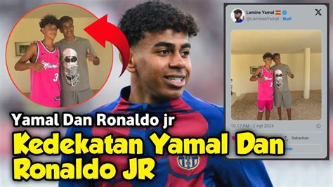 Lamine Yamal Bertemu Cristiano Ronaldo Junior Youtube