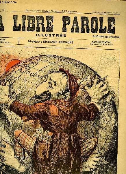 La Libre Parole Illustree 1re Annee N° 16 Sam 28 Oct 1893 De