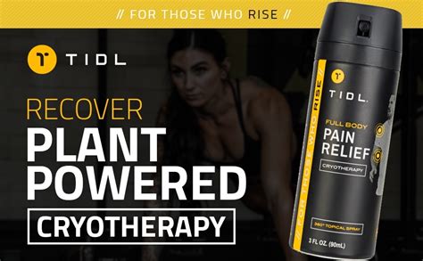 Tidl Cryotherapy Pain Relief Spray 3 Oz Targeted Neck